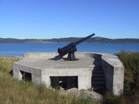 These Guns were fired at enemy submarines after a WWII attack