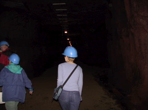 A group touring the number 2 mine 